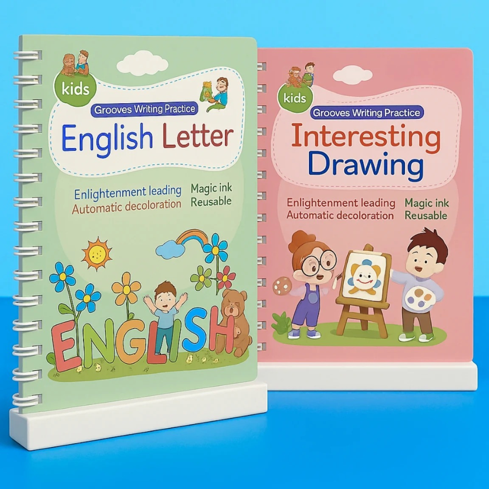Reusable Grooved Handwriting Practice Books