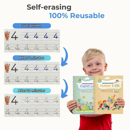 Reusable Grooved Handwriting Practice Books